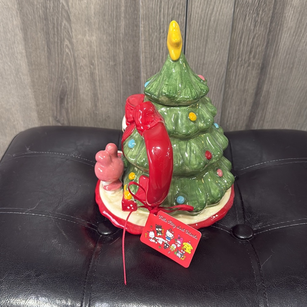 Blue Sky Clayworks Hello Kitty & Friends Christmas Tree Holiday Teapot - Picture 6 of 12
